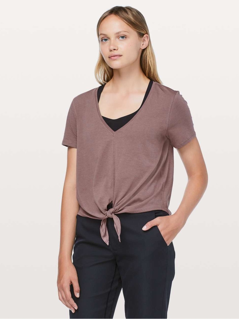 Lululemon Knot Gonna Fly Tee Antique Bark